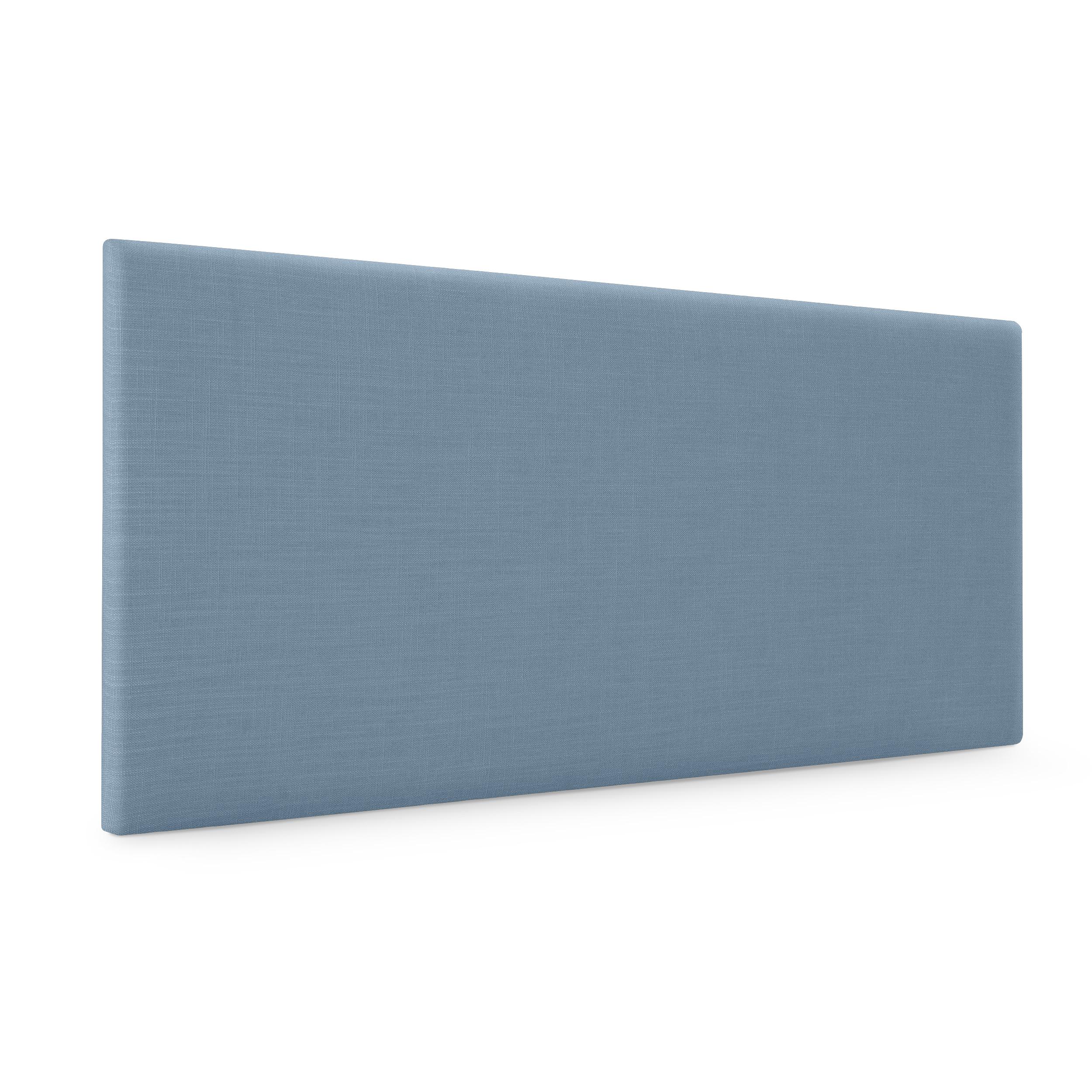 DHOME Cabecero de Lino Natural Liso Cabezal Tapizado Cama Dormitorio Moderno Top Trending (Azul Lino)