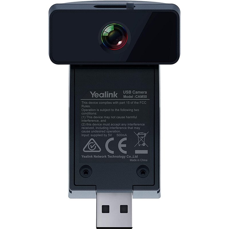 Yealink CAM50 cámara de videoconferencia 2 MP Negro 1280 x 720 Pixeles 30 pps