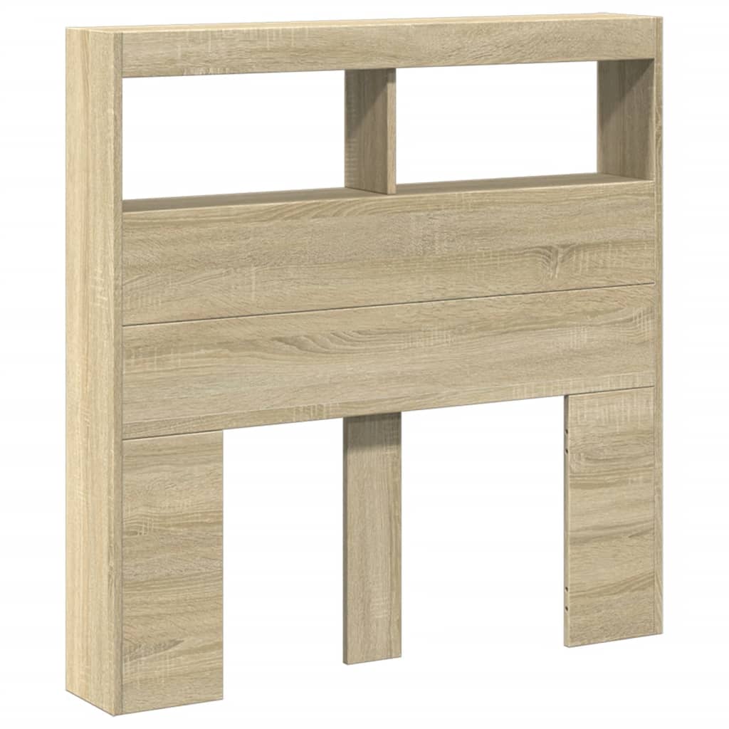 vidaXL Cabecero de cama con luz LED 100x17x102 cm