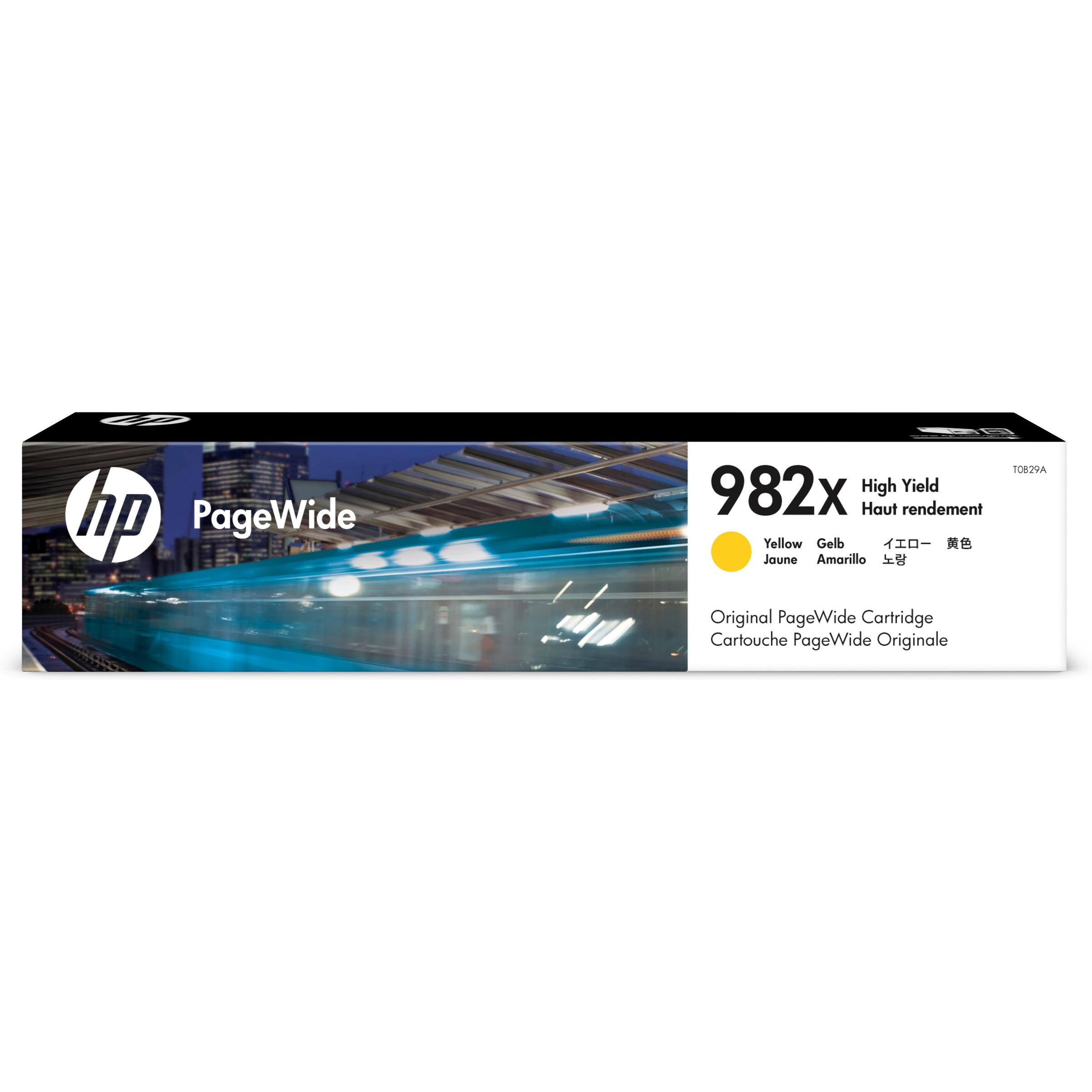 Cartucho PageWide 982X Original de alta capacidad amarillo