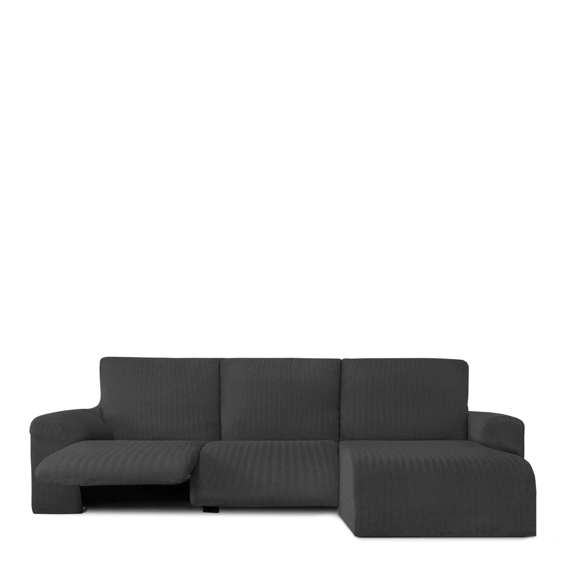 Funda de sofa m/0 ch. longue relax premium jaz derecha (Mirando de frente) c/16 brazo corto, Tamaño brazo corto derecha, 170x310x110cm, Fábricada en España