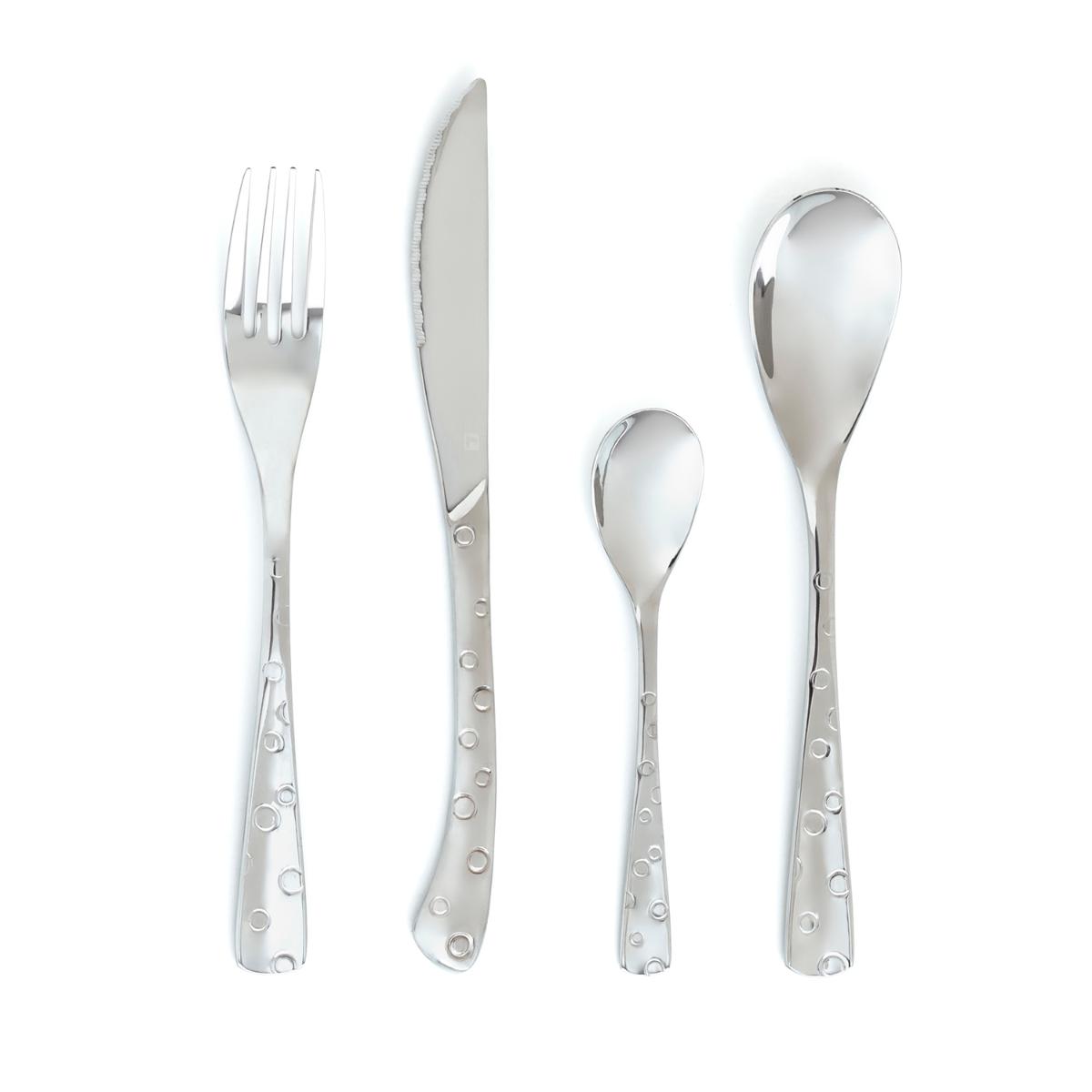 AMEFA FLOCON Set 24 Cubiertos Inox  Acero Brillo Fácil de limpiar 100% higiénico