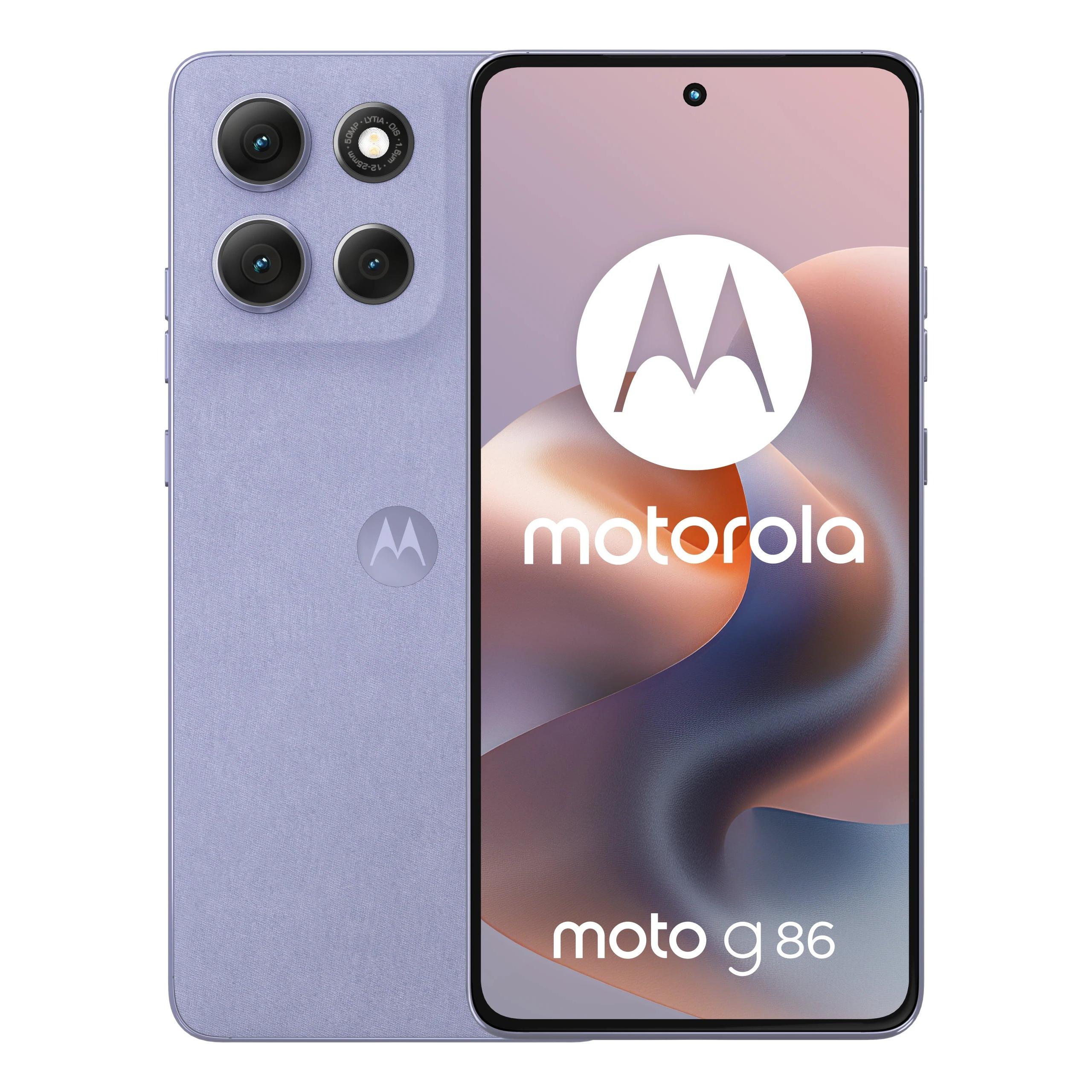 Smartphone Motorola Moto G86 PB7L0087SE 256 GB 8 GB RAM 6,67" 5G, Dual SIM (NanoSIM + eSIM) cámara 50 MP OIS Brilla sin límites IP68 MIL-STD- 810h Cosmic Sky (lila)