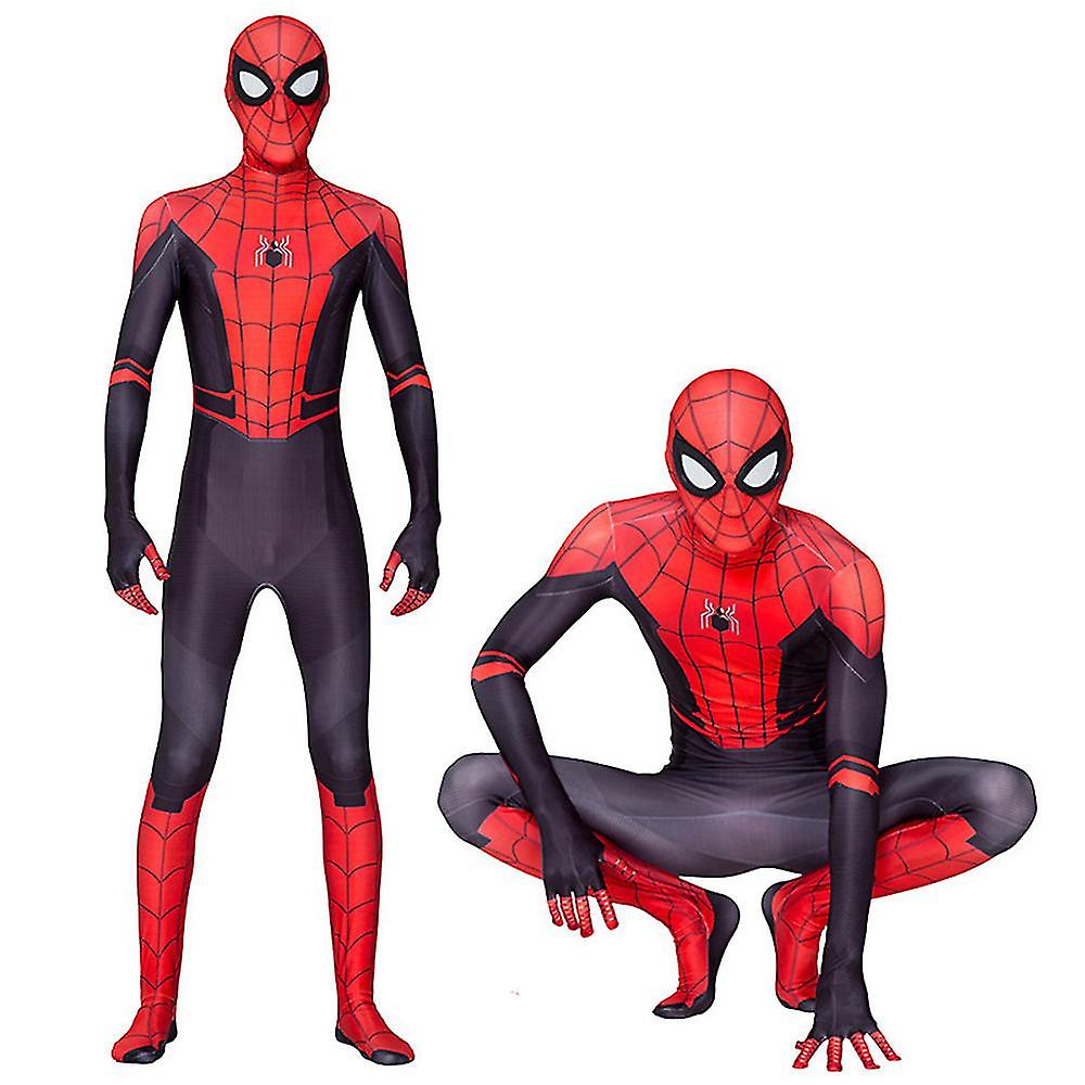 Adulto Spiderman / puntada Pijama Mono Cosplay Ropa de dormir con capucha  Regalos (sin zapatos)