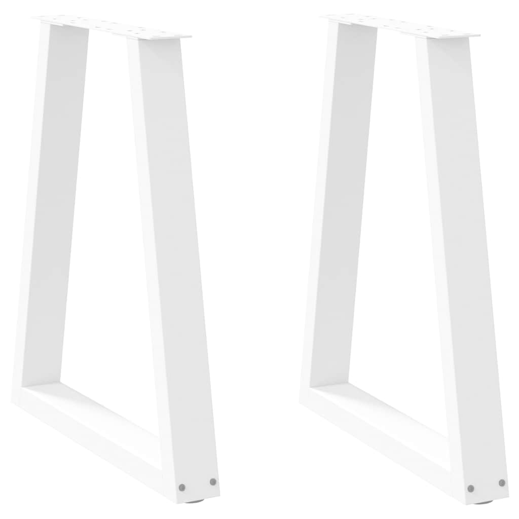 vidaXL Patas para mesa de comedor en forma de V (2 unidades) 50x(72-73,3) cm, acero