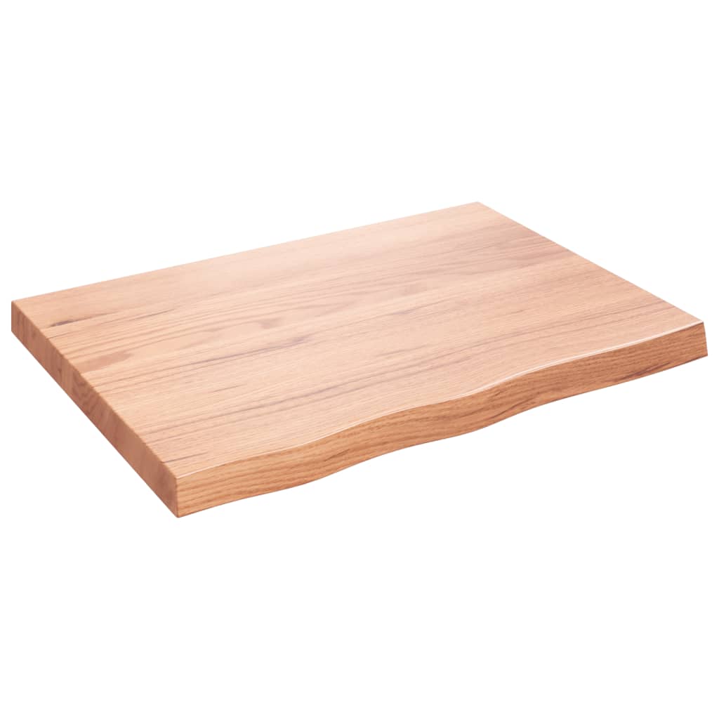 Vidaxl Estante Pared Madera Roble Tratada 80x60x(2-6) Cm Natural