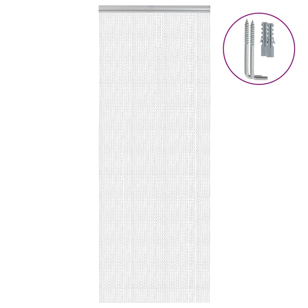 vidaXL Mosquitera de cadena para puerta aluminio Dimensiones 56 x 186 cm,  56 x 202 cm,  80 x 201 cm y mas
