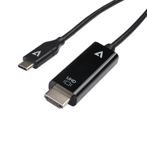 V7 V7UCHDMI-1M - Adaptador de cable de vídeo USB Type-C 3.2 Gen 1 HDMI - Negro