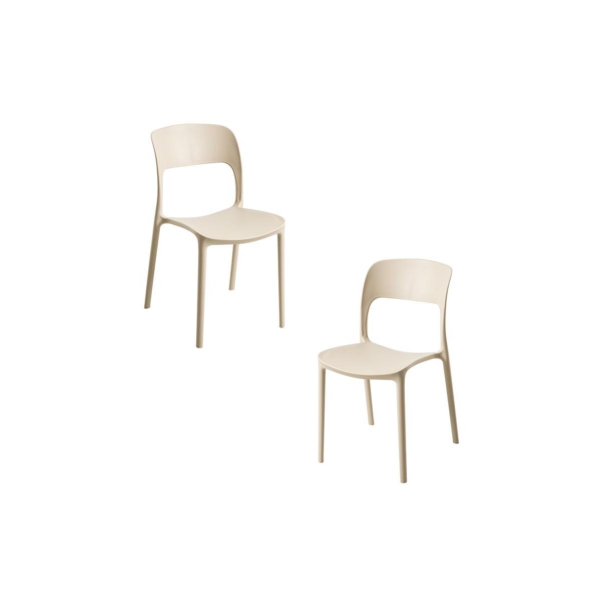 Regalos Miguel - Packs Sillas Jardín - Pack 2 Sillas Inis - Beige