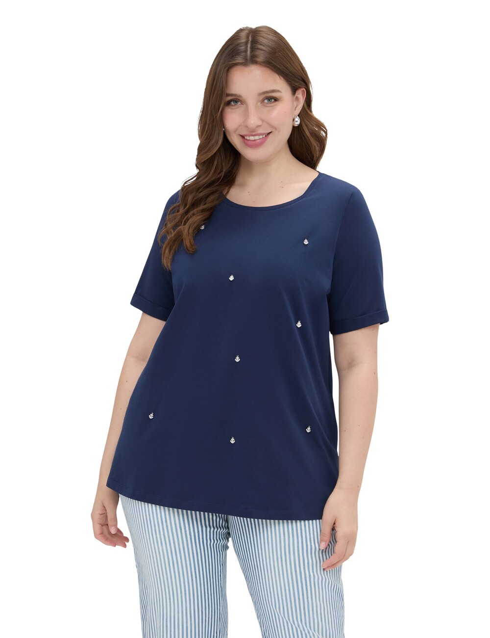 Fiorella Rubino - Camiseta de algodón con charms