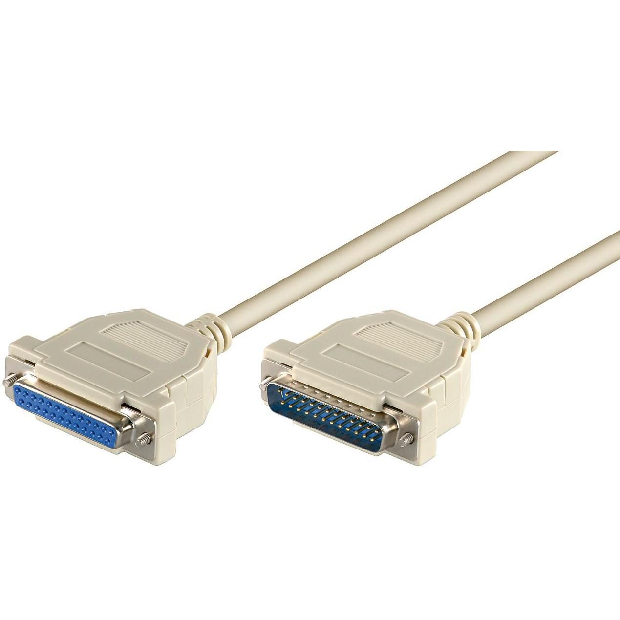 Microconnect Cable D-sub/ieee 1284 25-pin Macho-Hembra para Ordenador de Alta Velocidad de Transferencia