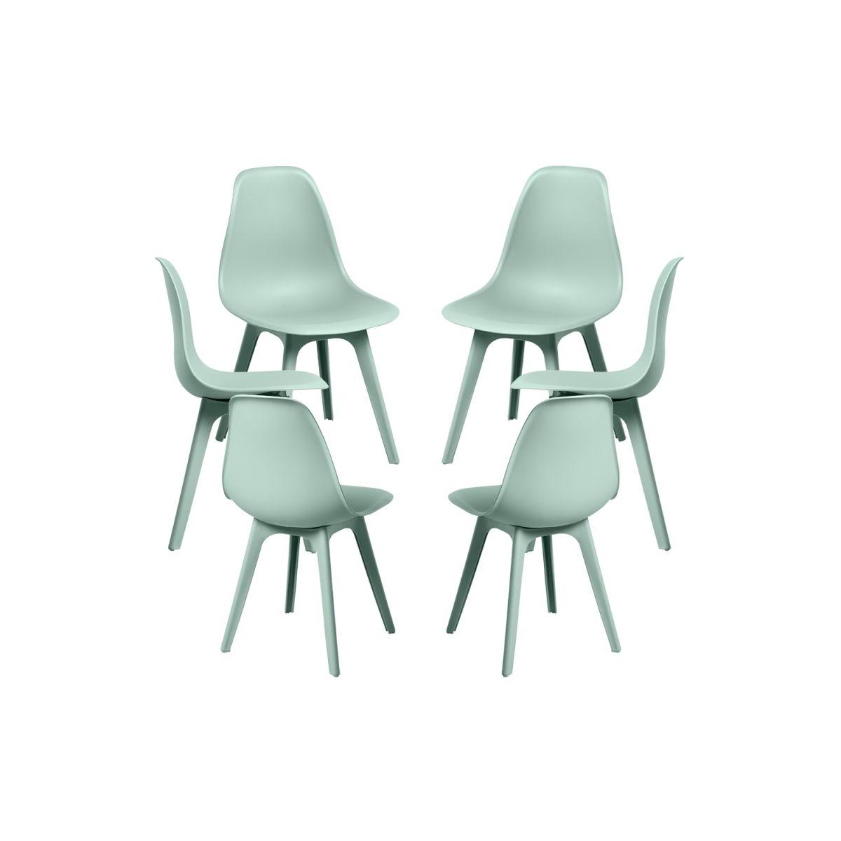 Regalos Miguel - Packs Sillas Comedor - Pack 6 Sillas Kelen Suprym - Celadón