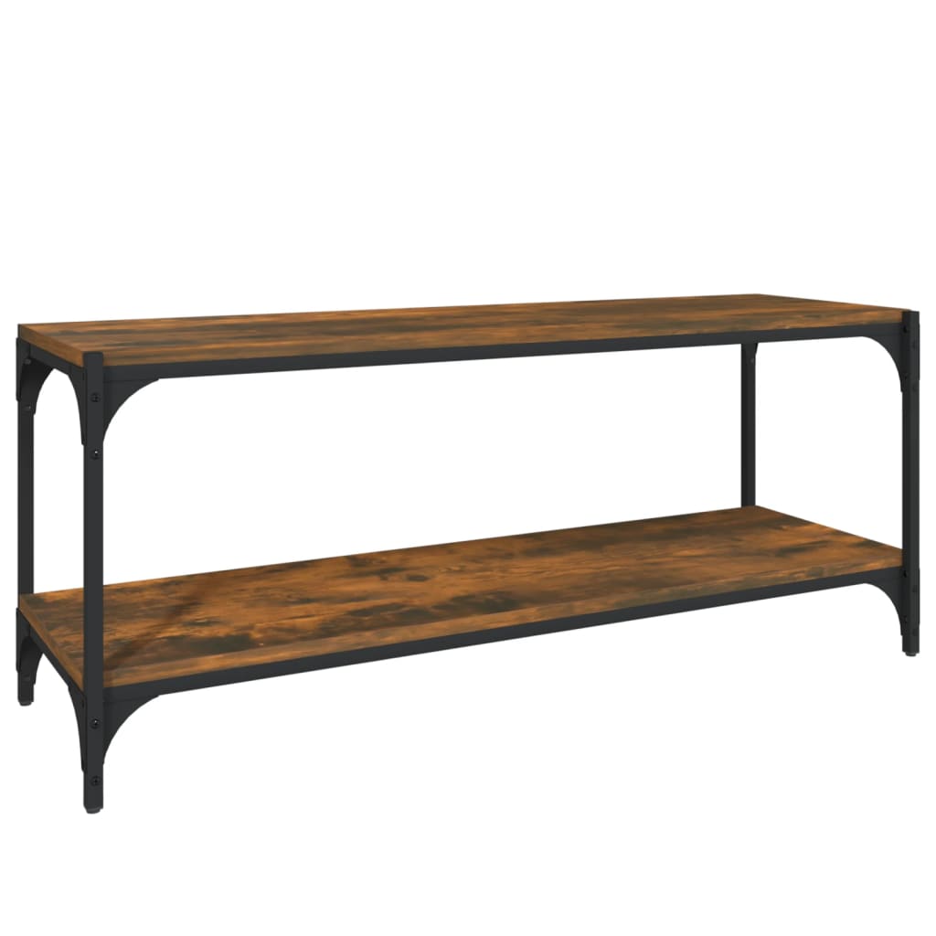 vidaXL Mueble para TV contrachapada acero 100x33x41 cm, Mueble de Salon, Mueble TV, Mueble TV salon, Mesa de TV, Mueble tele