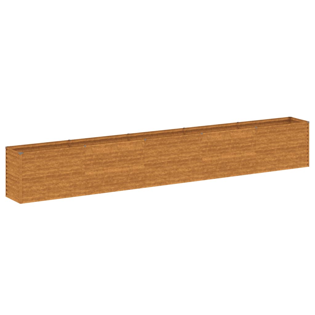 vidaXL Jardinera acero corten Dimensiones 100 x 50 x 69 cm,  196 x 50 x 69 cm,  291 x 50 x 69 cm y mas