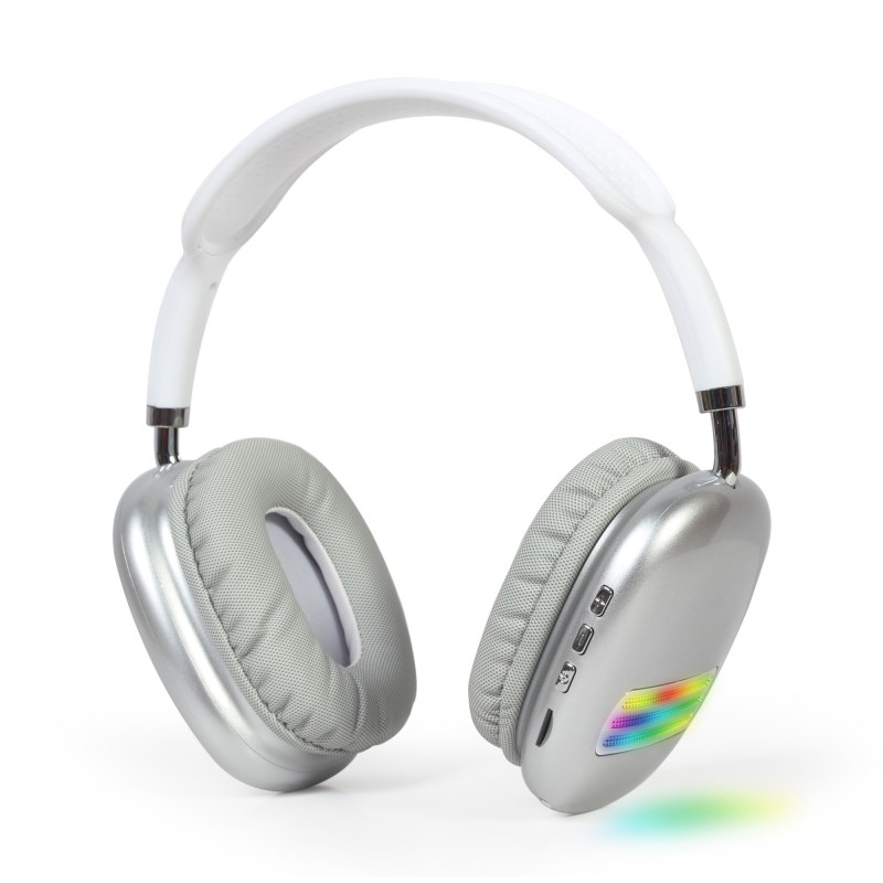 Gembird - BHP-LED-02-W auricular y casco Auriculares Inalámbrico Diadema Llamadas/Música Bluetooth Blanco BHP-LED-02-W