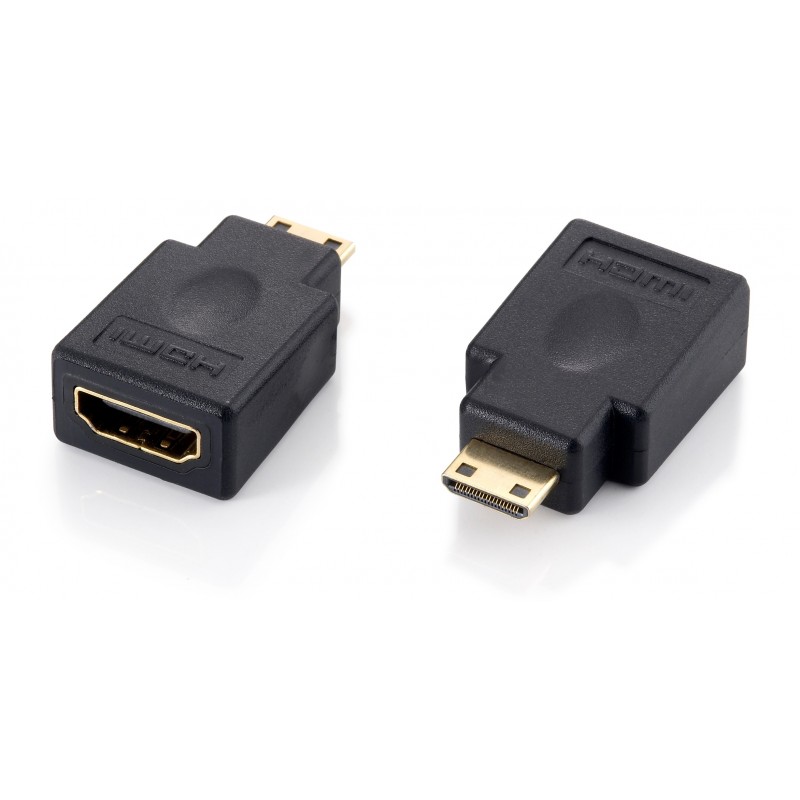 Equip - 118914 cambiador de género para cable HDMI A HDMI C Negro 118914