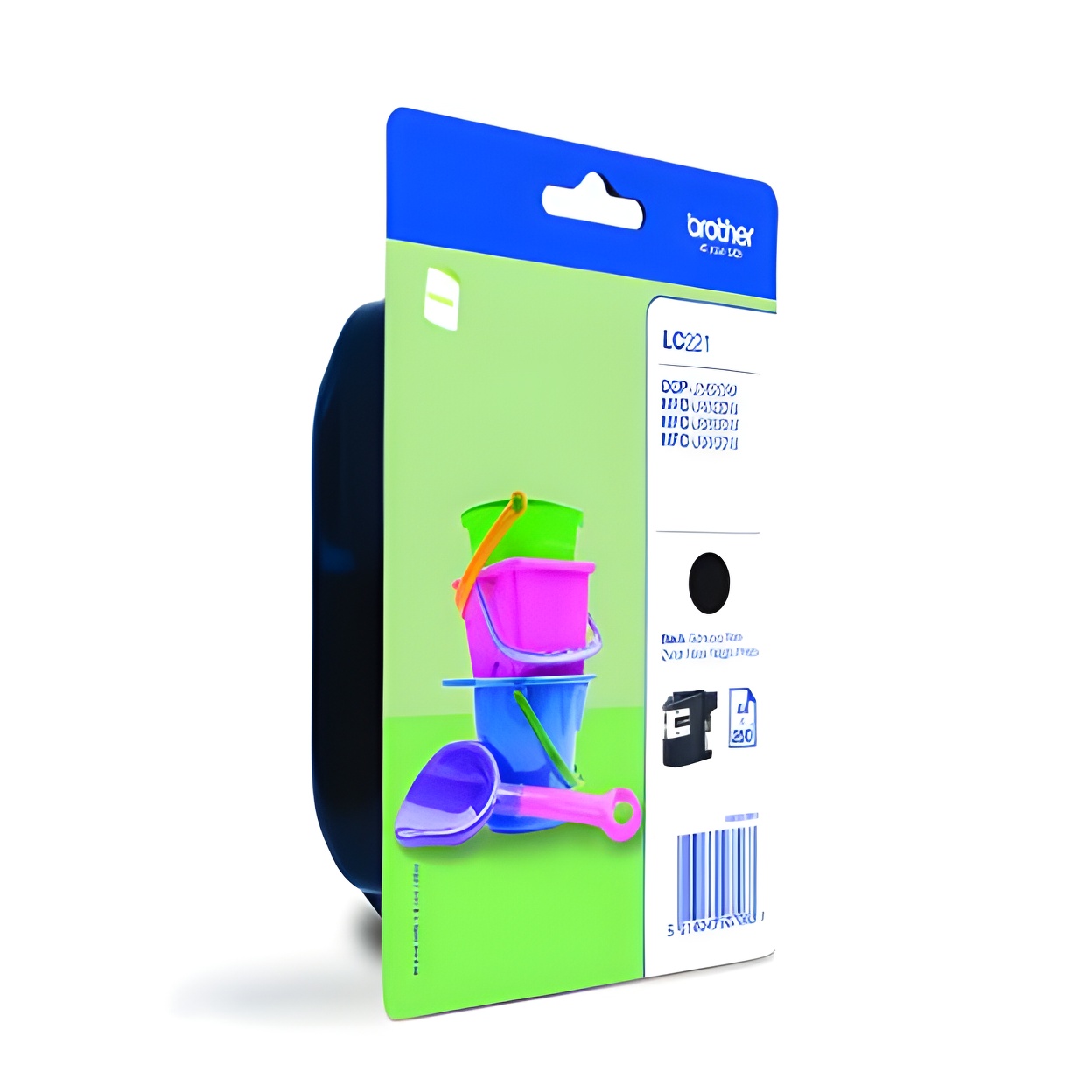 Cartucho tinta brother lc221bk negro 260 paginas dcpj562dw - mfcj480dw - mfcj680dw