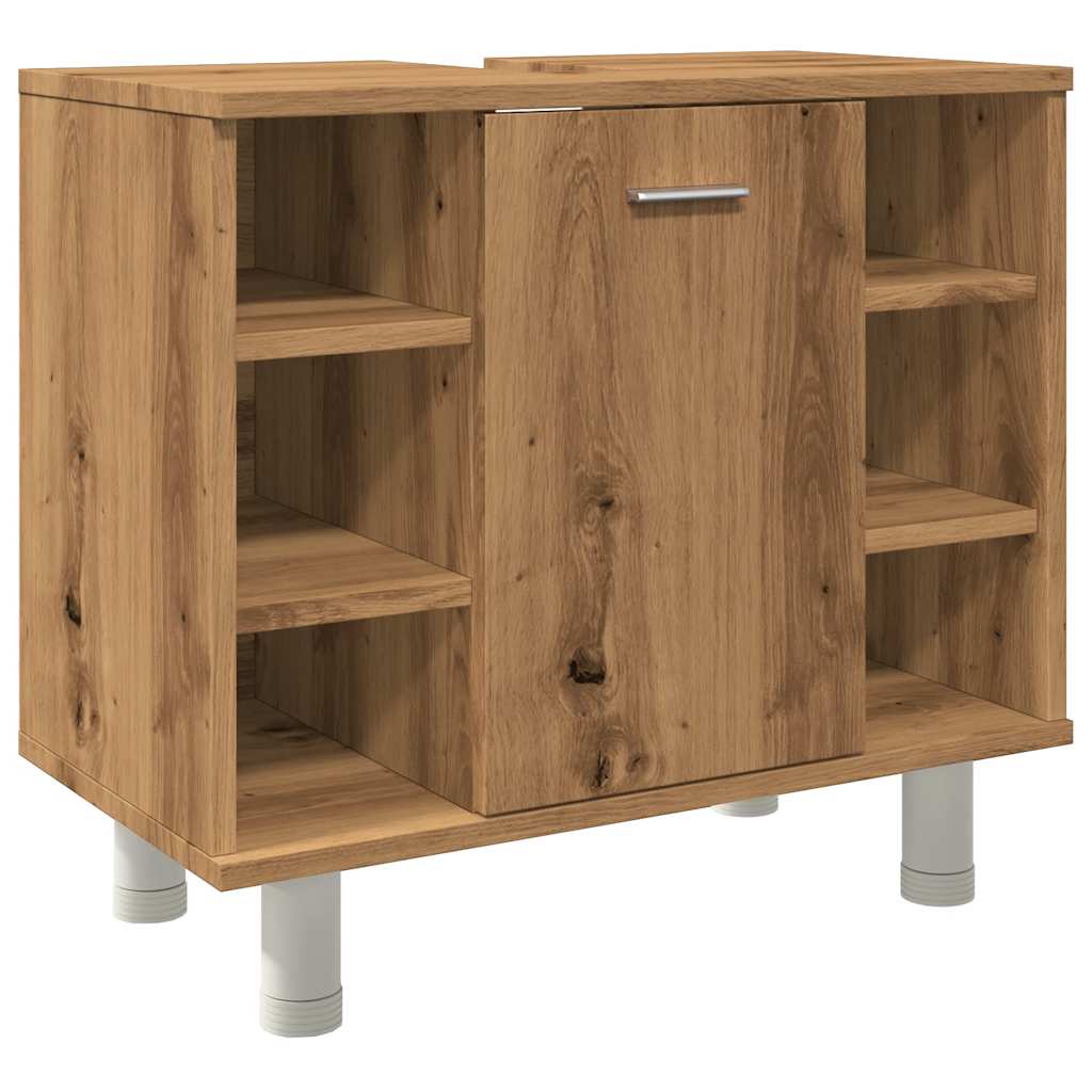 vidaXL Armario de baño madera contrachapada roble artisan 60x32x53,5cm