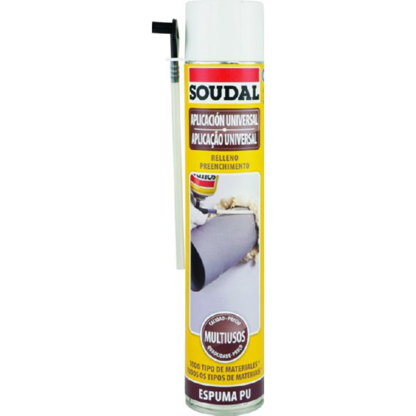 Soudal Espuma poliueretano manual Soudal: Caja 12 unidades.