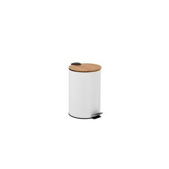 Papelera Cocina Metal Blanco 12Lt, El mejor complemento para tu hogar, Fijalo