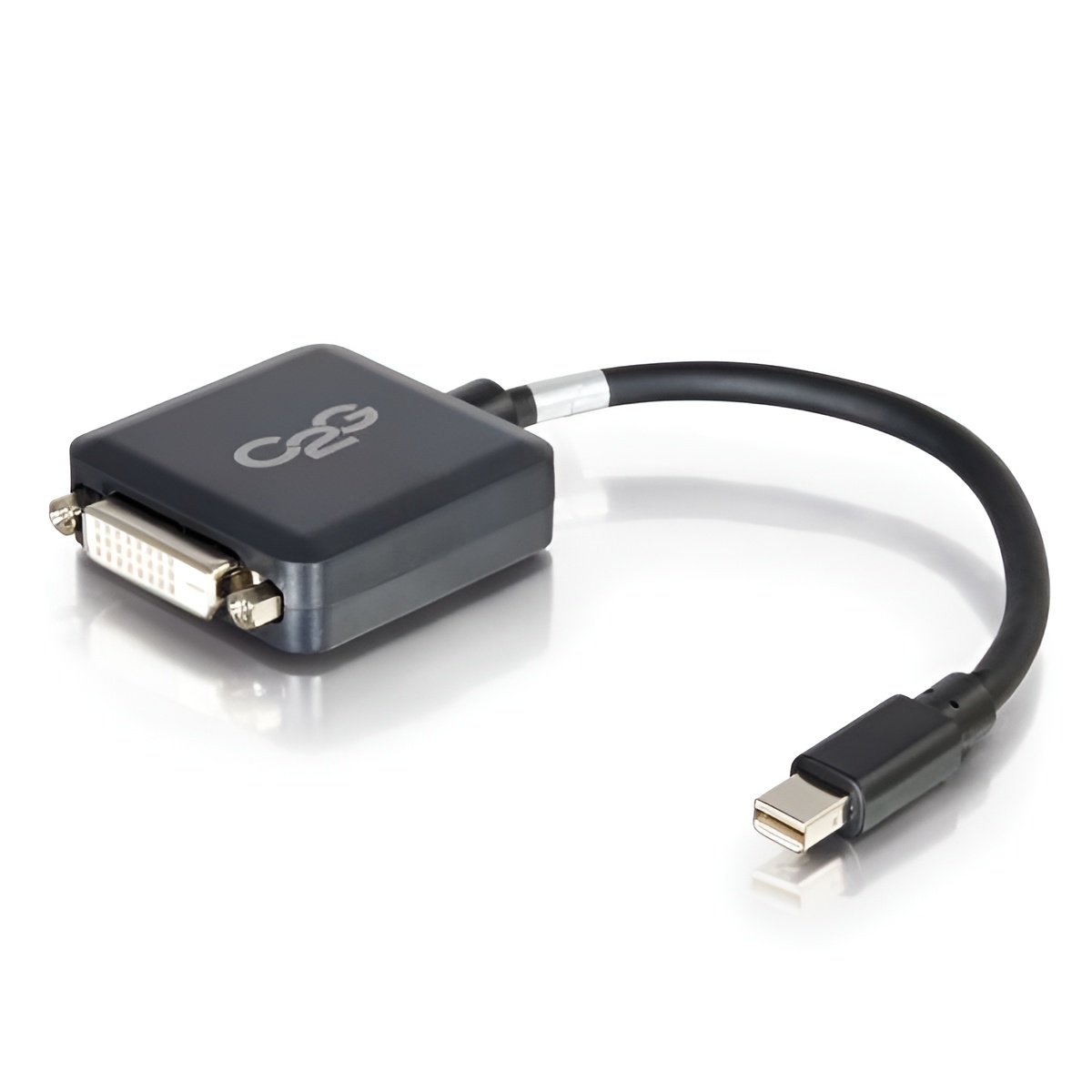 C2G 84311 20cm Mini DisplayPort Male to Single Link DVI-D Female Adapter Converter - Black