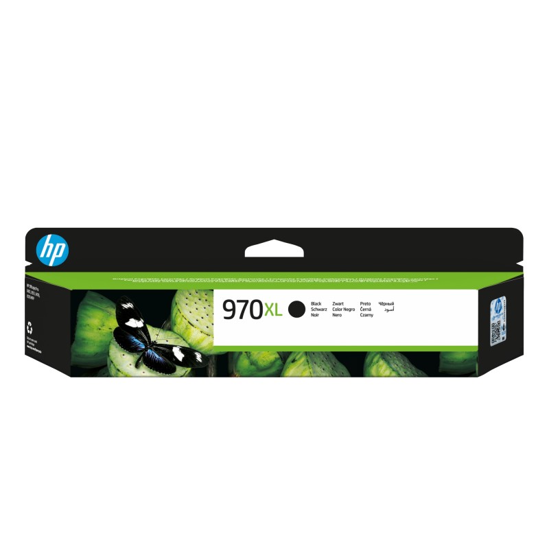 HP - Cartucho de tinta original 970XL de alta capacidad negro CN625AE