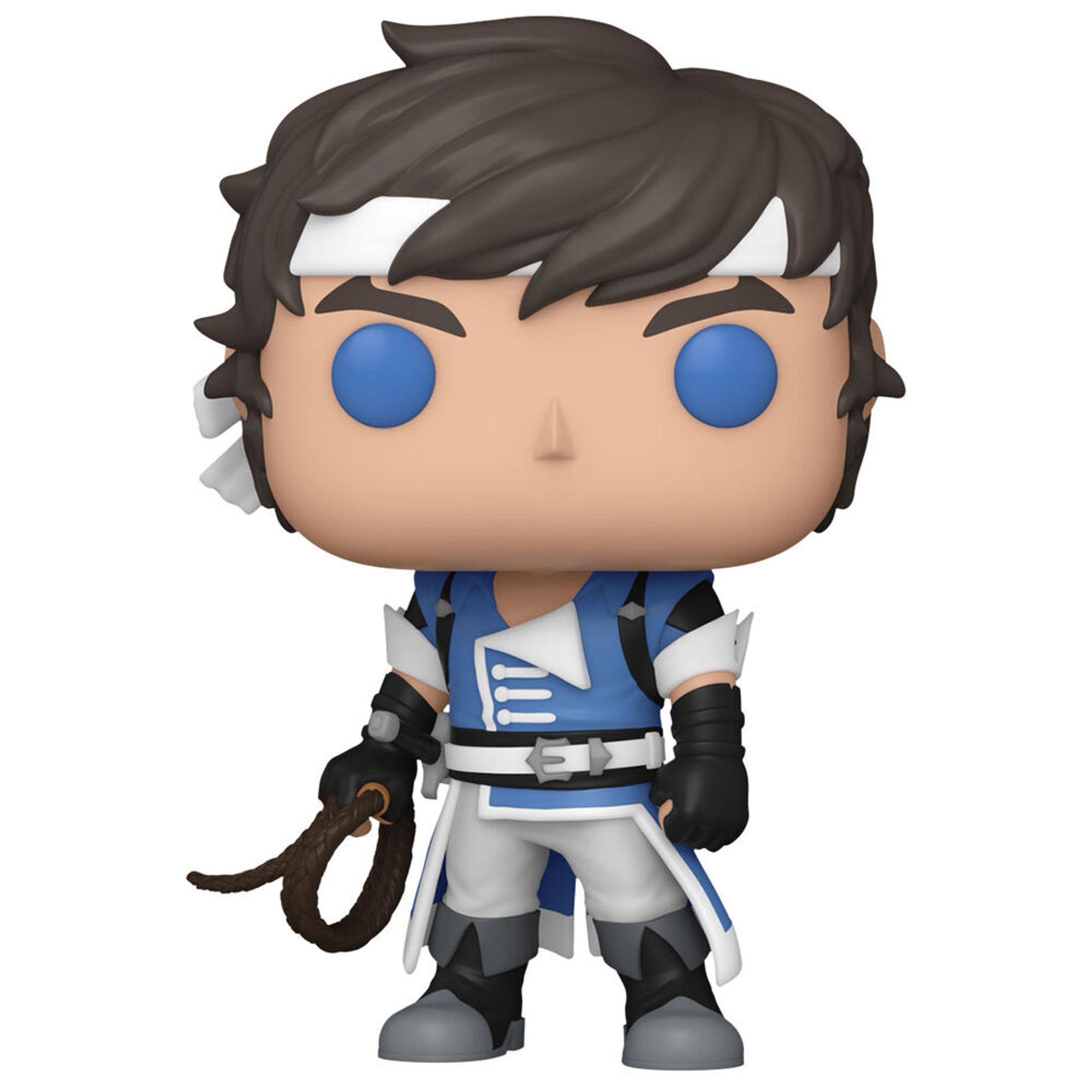Figura de Vinilo Castlevania Nocturne Richter Belmont para Coleccionistas, Figura Decorativa Detallada con Atuendo Azul y Látigo, Ideal para Regalo y Exhibición en Vitrinas o Escritorios