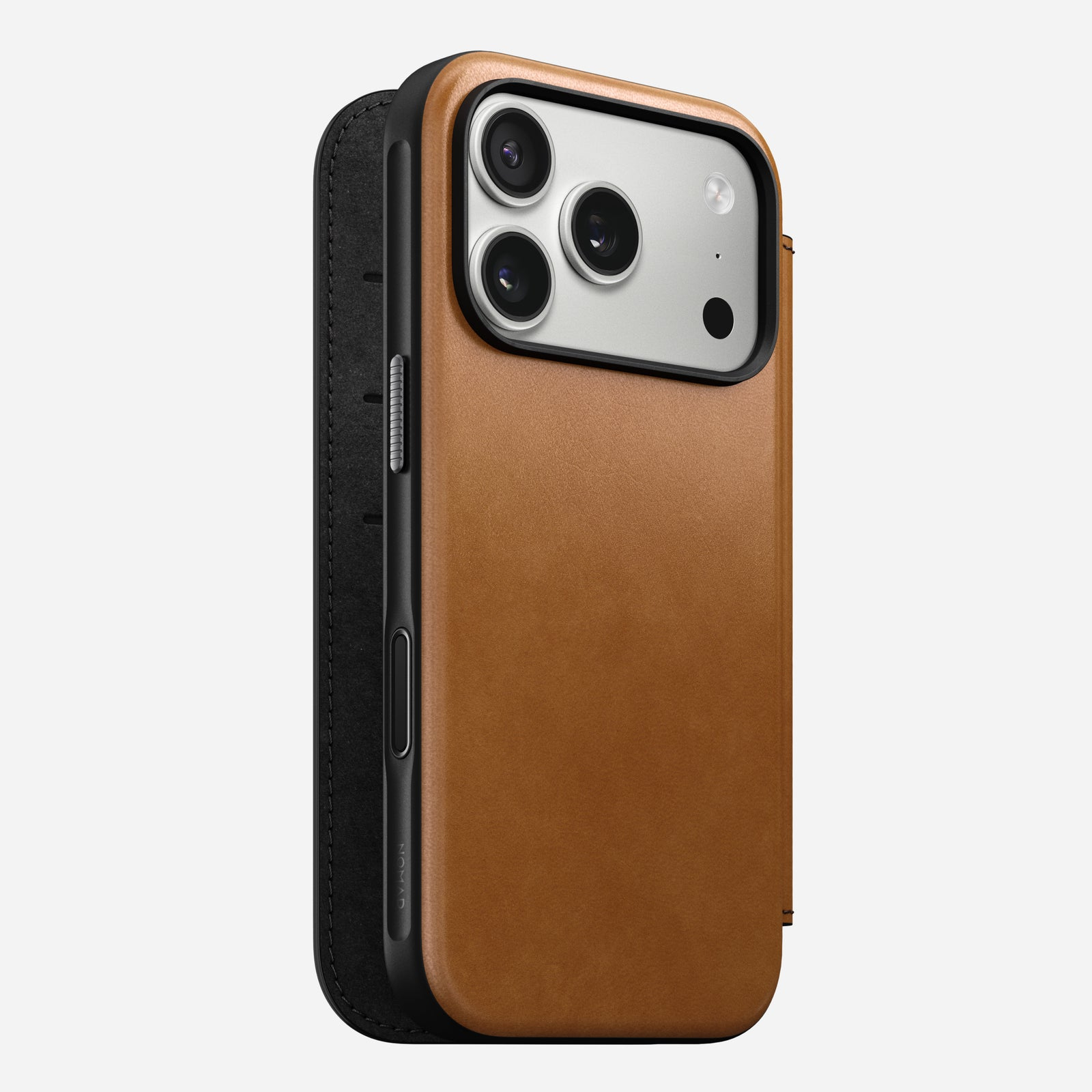 Nomad Modern Leather Folio funda para teléfono móvil 16 cm (6.3") Bronceado