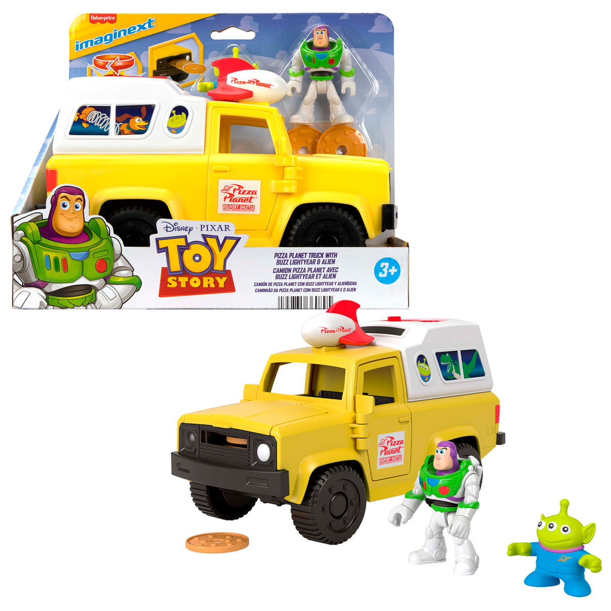 Toy Story Pizza Planet Vehículo con Buzz Lightyear