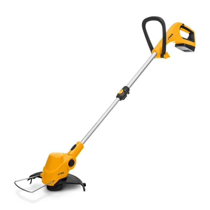 Cortabordes Eléctrico a Batería STIGA GT 100e Kit con Batería de 20V 2Ah, Mango Ajustable y Cabezal Giratorio para un Acabado Perfecto