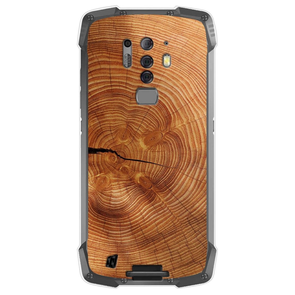 Tumundosmartphone Funda Gel Tpu para Blackview BV6900 / BV6900 Pro diseño Madera 04 Dibujos