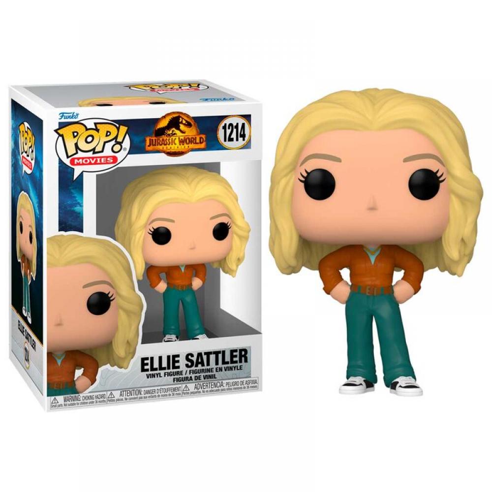 FUNKO POP! JURASSIC WORLD: DOMINION - ELLIE SATTLER, 62225, Nº 1214, TIENDA CON LICENCIA OFICIAL, ENVIO 24-48 HORAS PENÍNSULA, FIGURA, CABEZÓN, MUÑECO, JUGUETES, PELÍCULA, DINOSAURIOS, 100% ORIGINAL