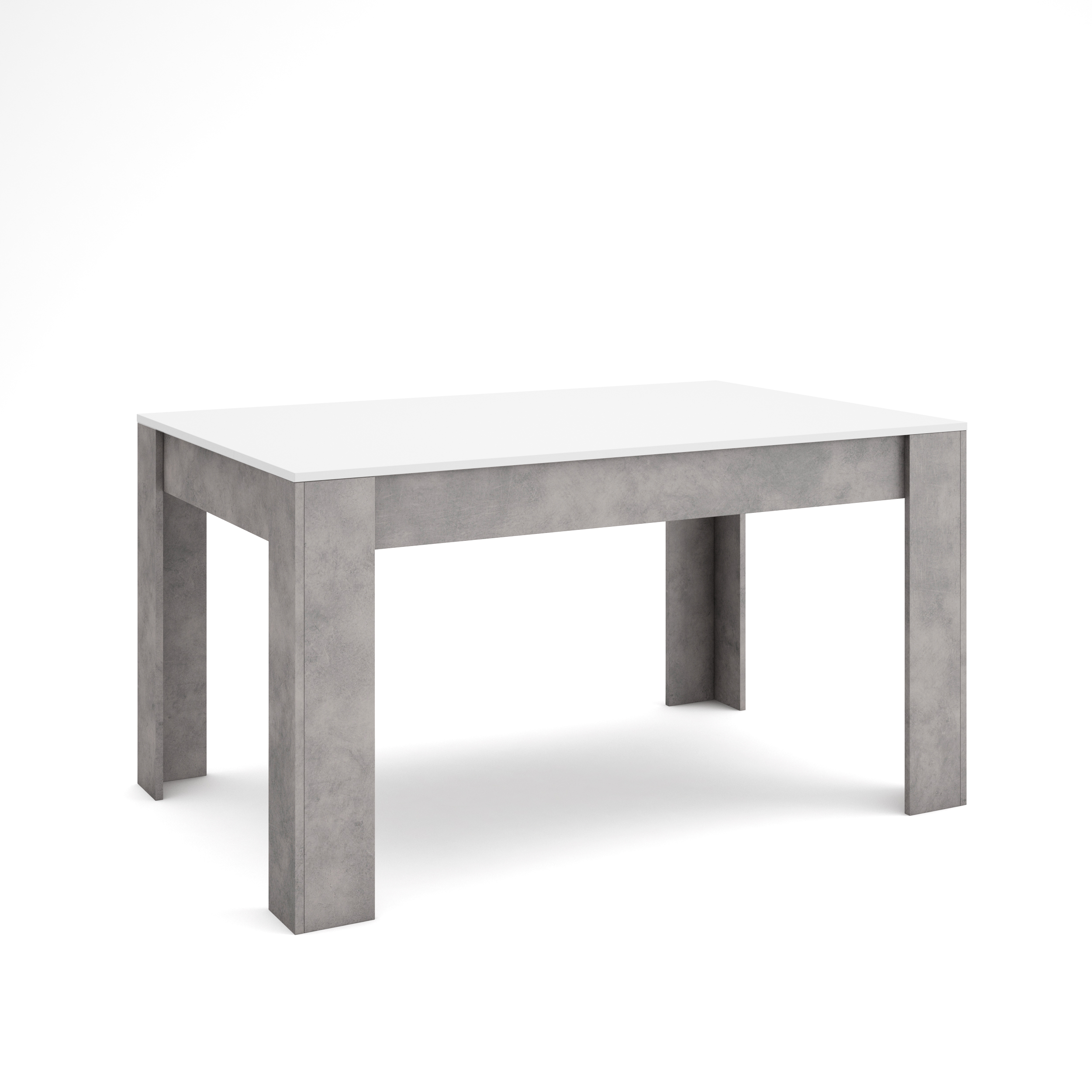 Skraut Home, Mesa Comedor, Mesa Fija Cocina y Salón, 140x90x76cm, Para 6 comensales, Muebles Comedor, Estilo Moderno