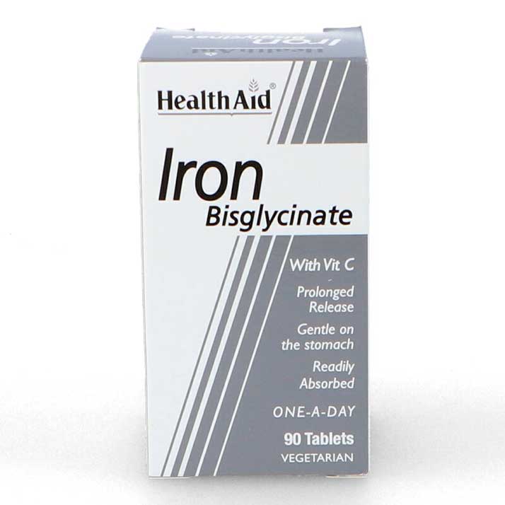 Complemento Alimenticio Hierro Bisglicinato 90Com. Health Aid