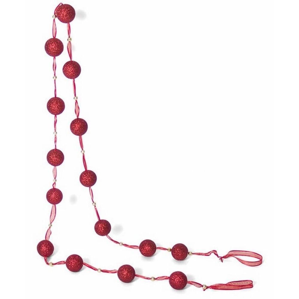 Colgante Bolas Decoración Navidad Rojo 2 M. para Hogar o Negocio - Gerimport