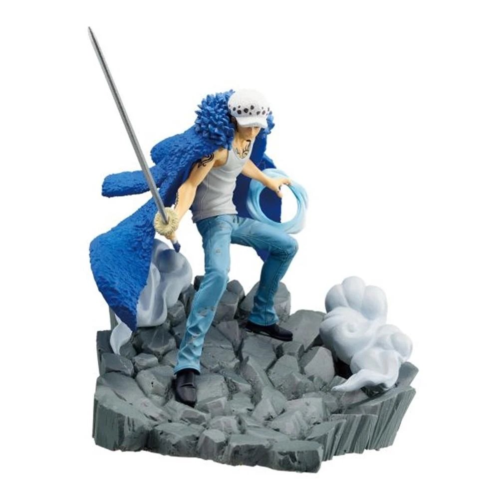 Banpresto - Figura coleccionable One Piece Senkozekkei Trafalgar Law de PVC de alta calidad, 8 cm, con base de exhibición para estanterías, ideal para coleccionistas y fans del anime