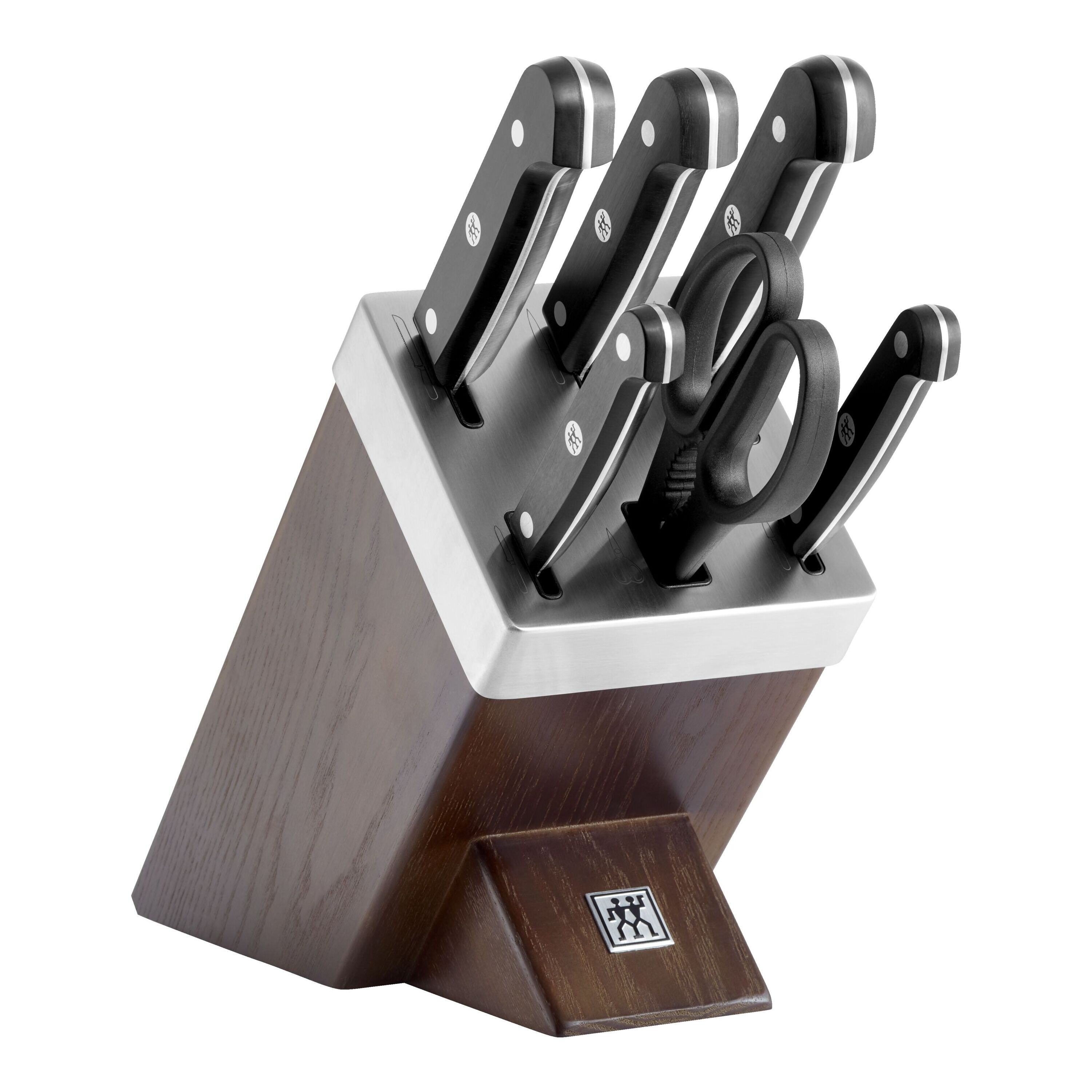 ZWILLING Gourmet 7-pzs, Taco de cuchillos, Marrón
