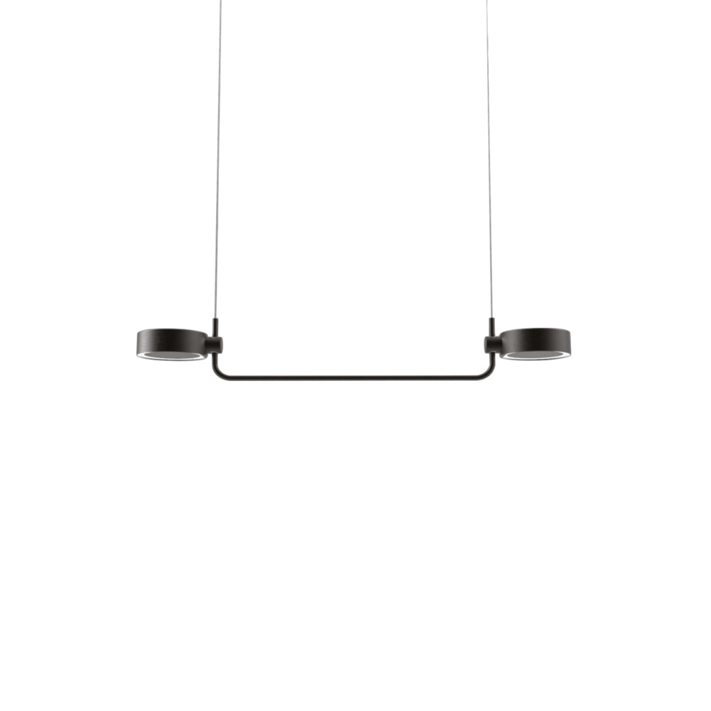 Lámpara colgante LED Zafferano SUPER O negra recargable y regulable
