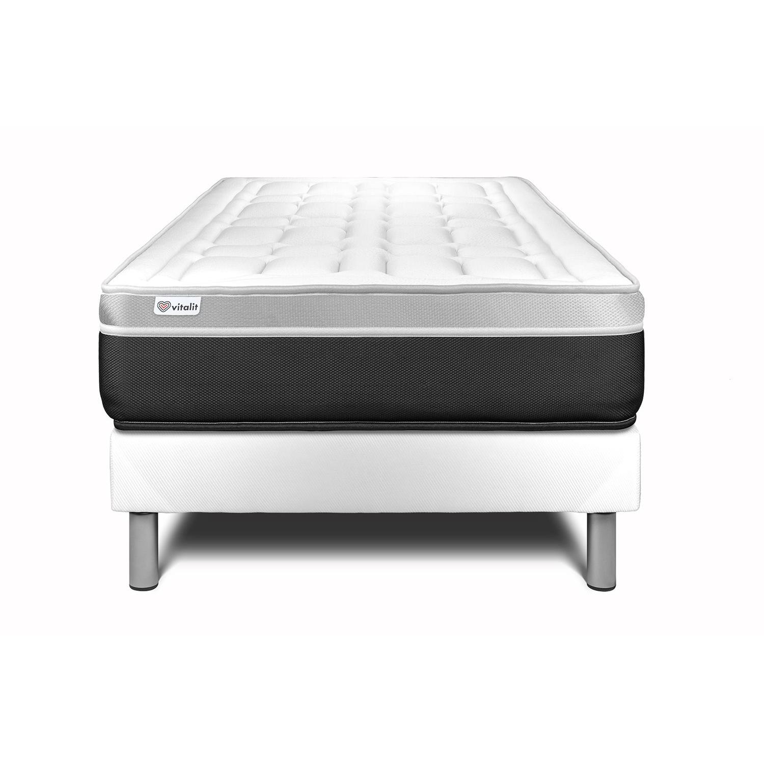 Conjunto VITAL SOFT 90 x 200 cm somier Kit blanco