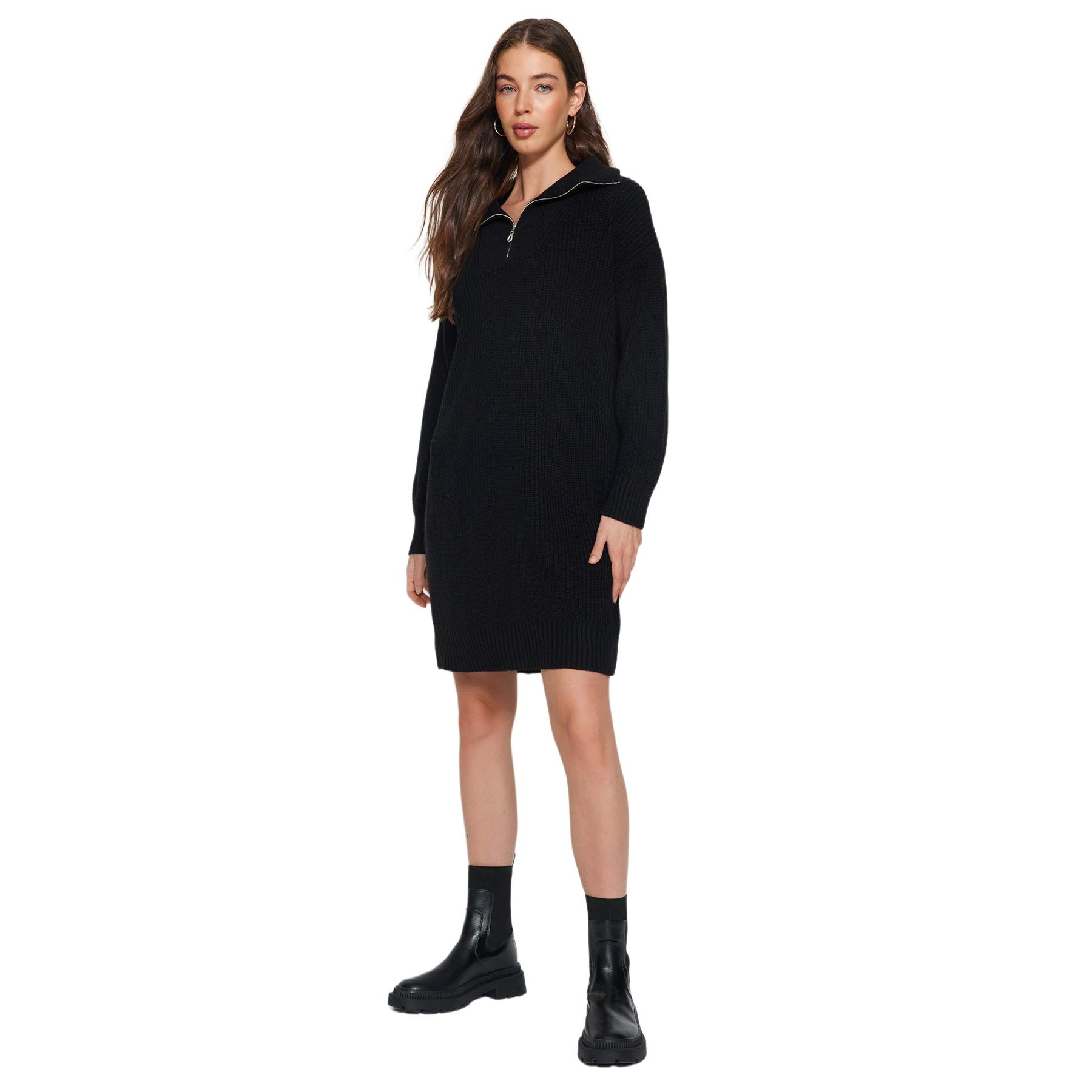 Trendyol Vestido De | Alta Calidad Y Diseño Elegante Negro Mujer Mediano