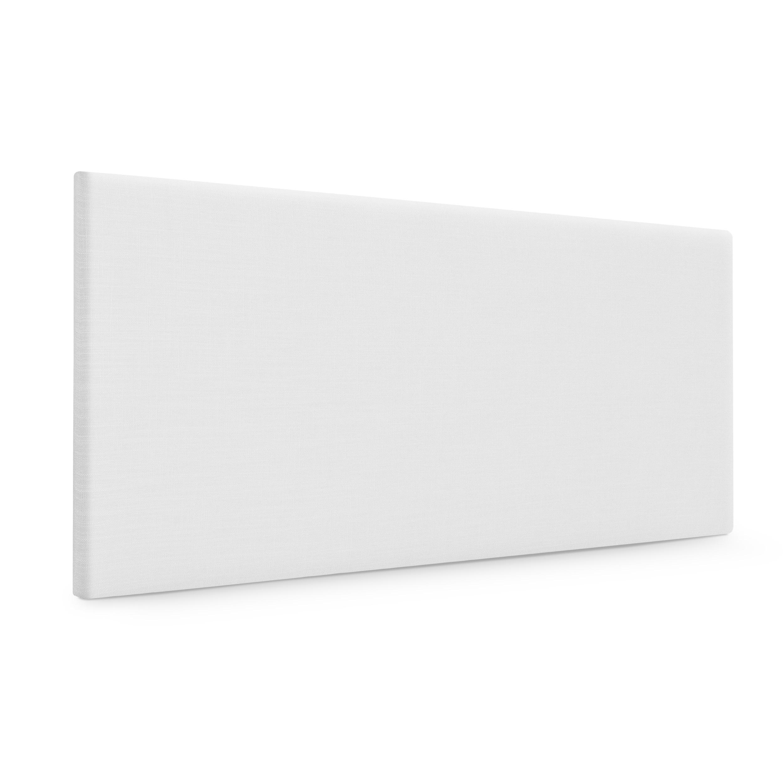 DHOME Cabecero de Lino Natural Liso Cabezal Tapizado Cama Dormitorio Moderno Top Trending (Blanco Lino)