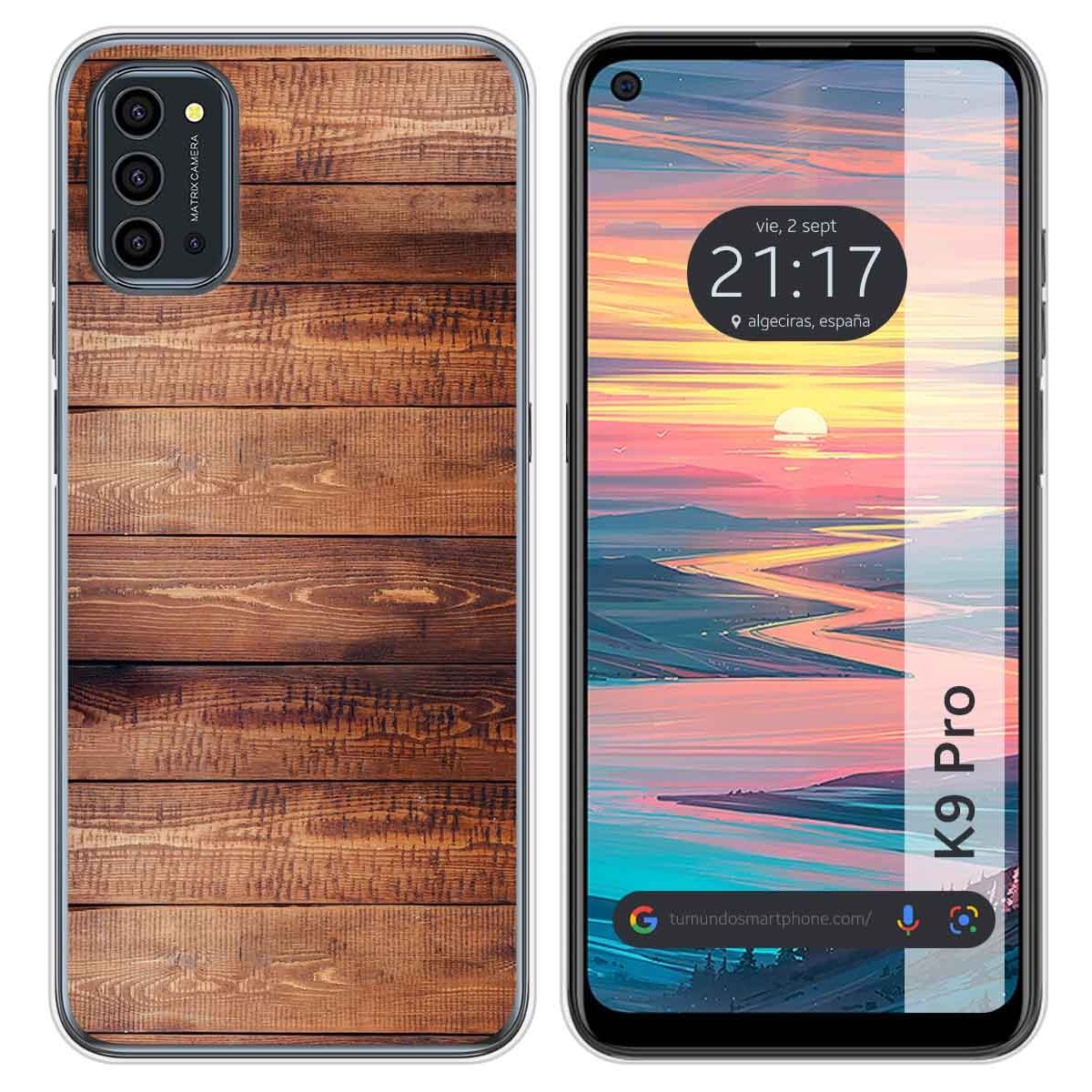 Funda Silicona para Oukitel K9 Pro diseño Madera 02 Dibujos