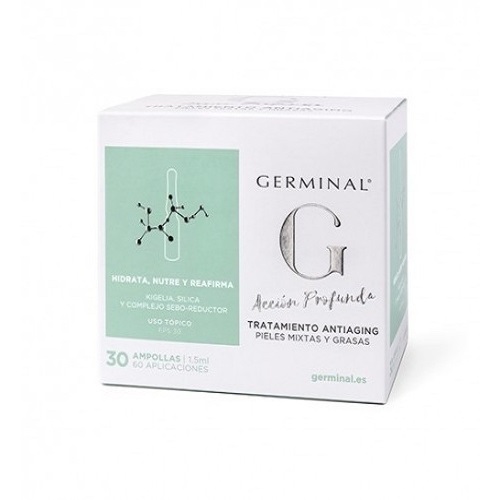 Germinal Accion Profunda Antiaging Pieles Mixtas Y Grasas 30 Ampollas