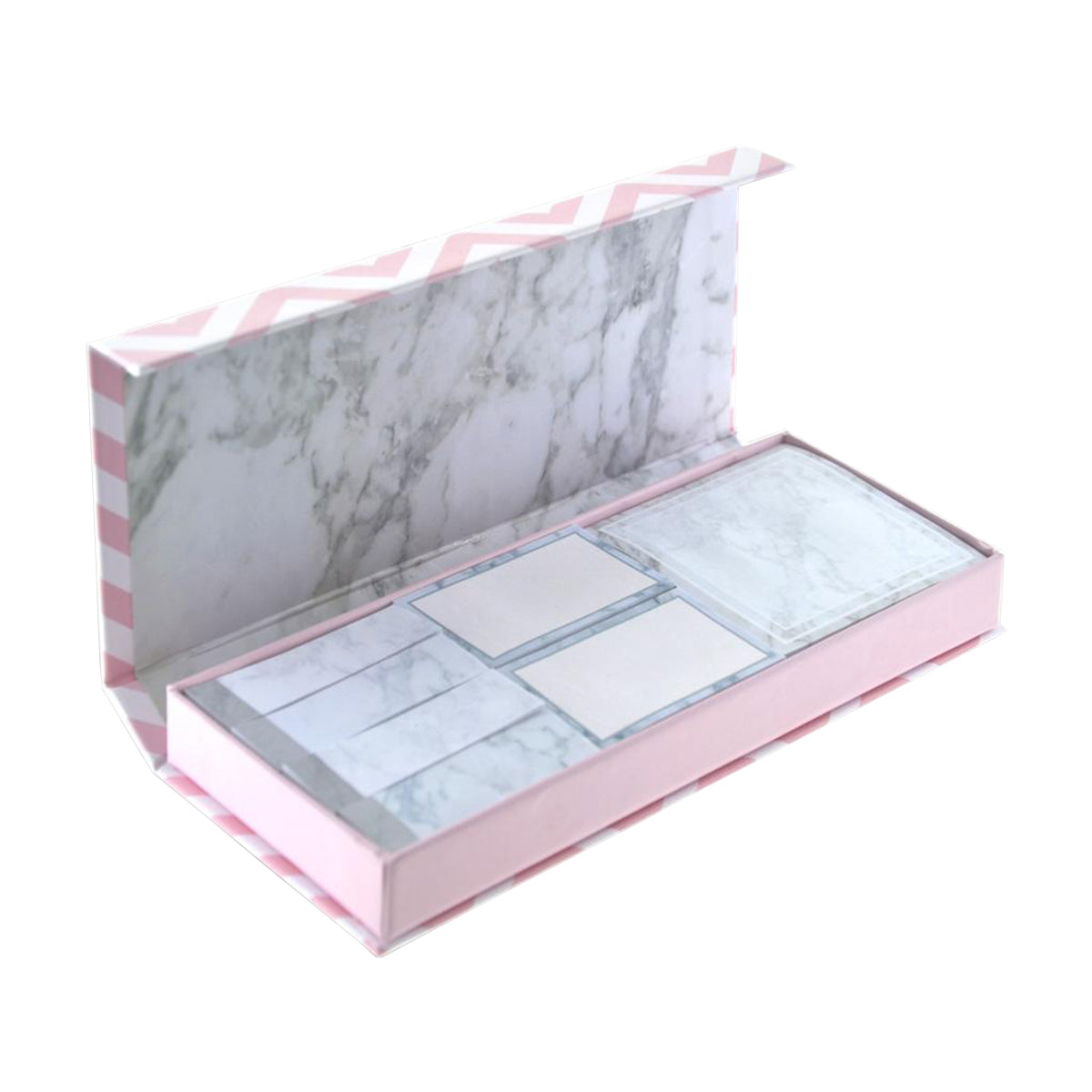 Office Box North Glace - Estuche de Notas Adhesivas con Cierre Magnético. Rosa