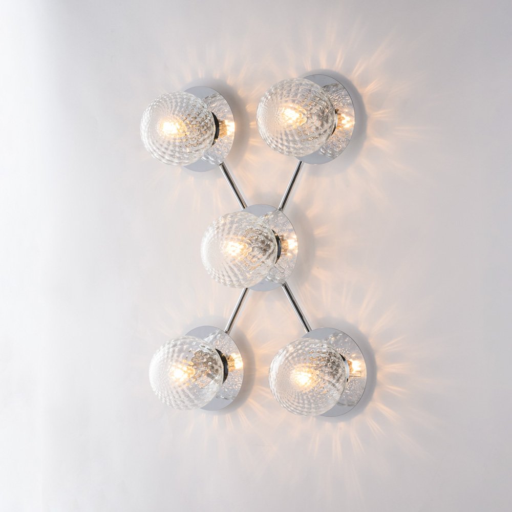 Cromo Armonía Techo Contemporáneo 5 Luces E14