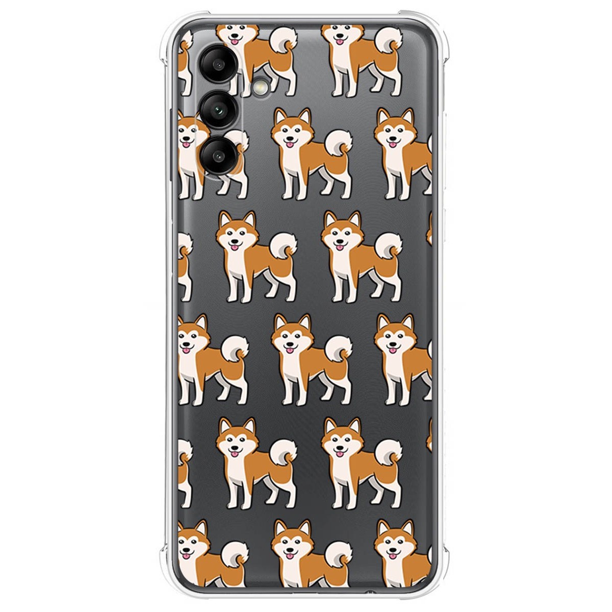 Funda Silicona Antigolpes para Samsung Galaxy A04s diseño Perros 08 Dibujos