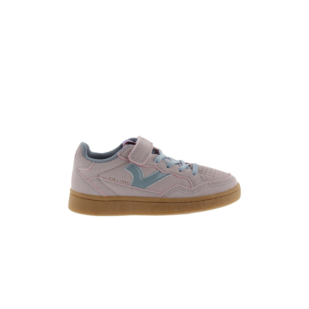 Victoria 1985 SMASH KID Zapatillas deportivas de serraje con piezas de color en contraste y tira adherente 8810102