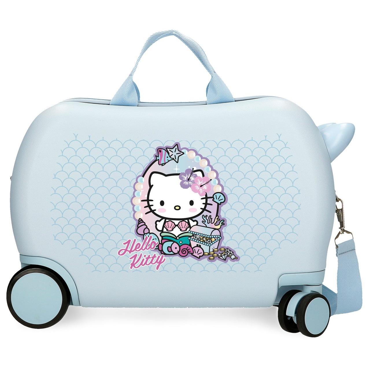 Maleta infantil Hello Kitty Mermaid kitty azul claro 31x20x45 cm