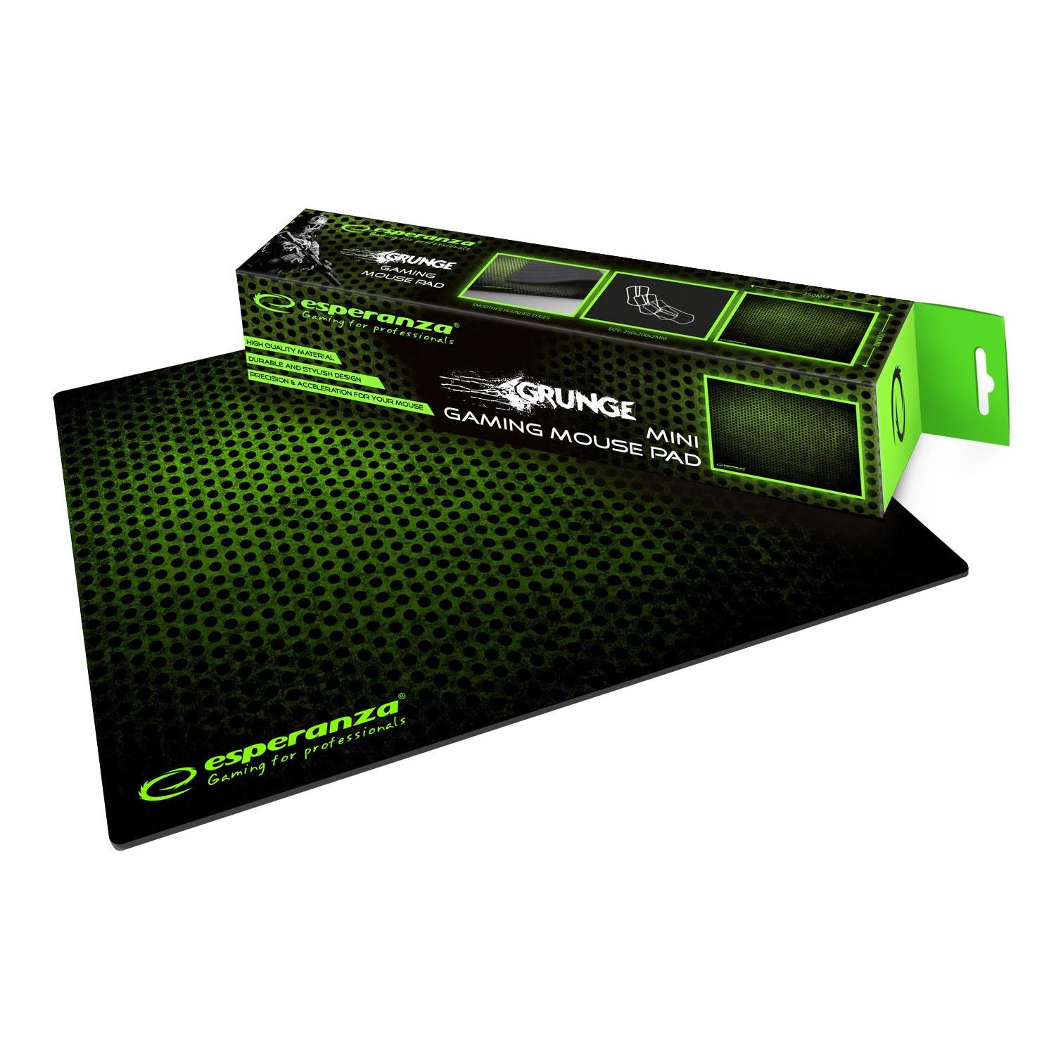 Esperanza Alfombrilla Ratón EA146G Verde - Compatible con Láser y Óptico - Mejora la Precisión y Velocidad