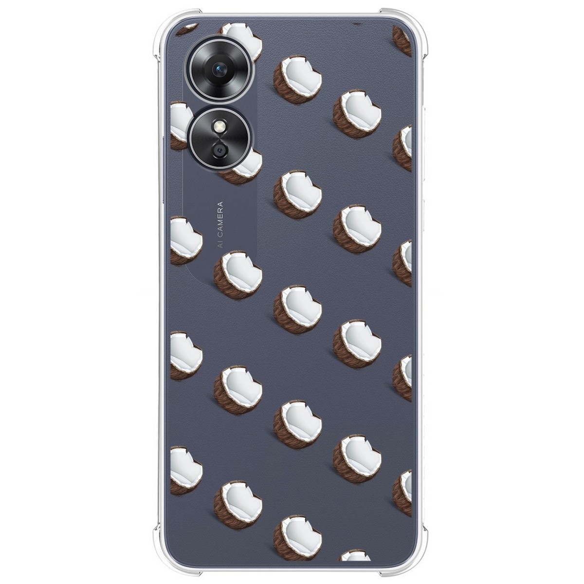 Funda Silicona Antigolpes para Oppo A17 diseño Cocos Dibujos